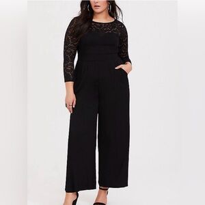 Chic Black Lace Torrid Jumpsuit